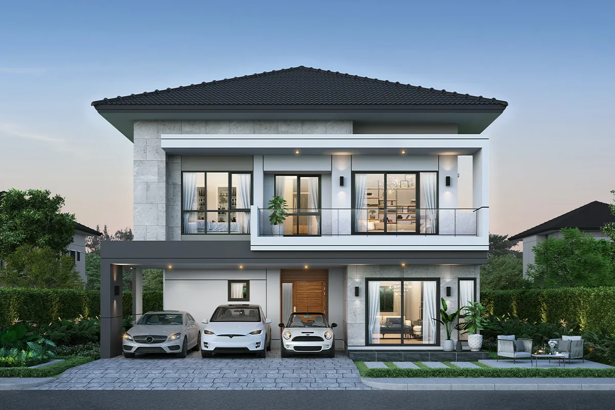 แบบบ้าน BELLATRIX โครงการ THE CITY กัลปพฤกษ์