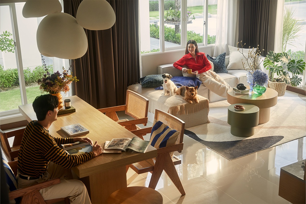 Dining & Living ในบ้านเดี่ยว MODEN ประชาอุทิศ 90