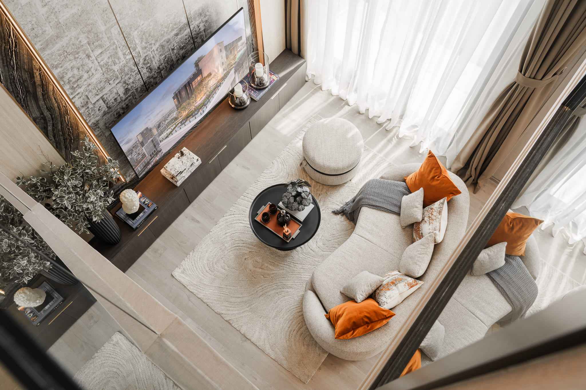 แปลนห้องคอนโด Duplex THE ADDRESS สยาม-ราชเทวี