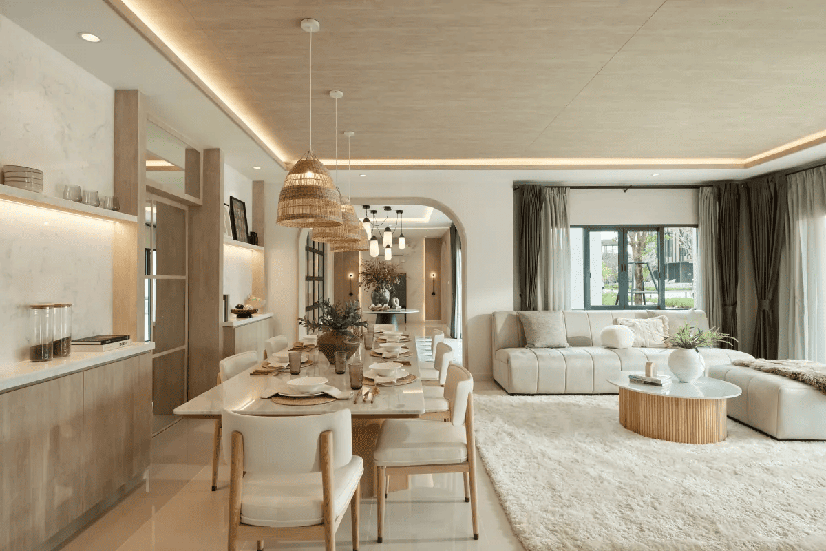 พื้นที่ Common Area ที่เชื่อมกับเรือนรับรองในโครงการ CENTRO บางบอน