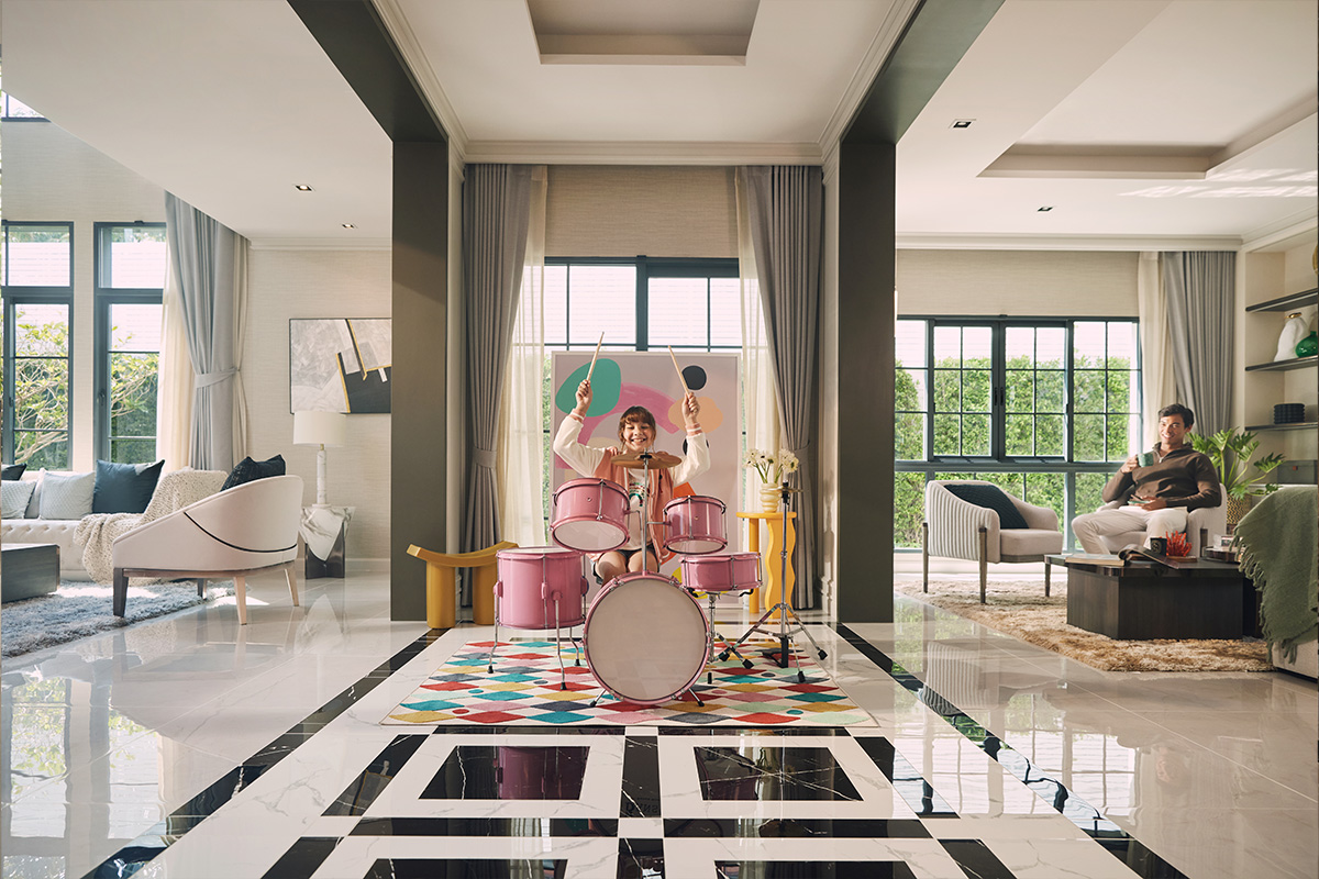 พื้นที่กลางบ้าน โครงการบ้านเดี่ยว THE CITY รามอินทรา-วงแหวน 2
