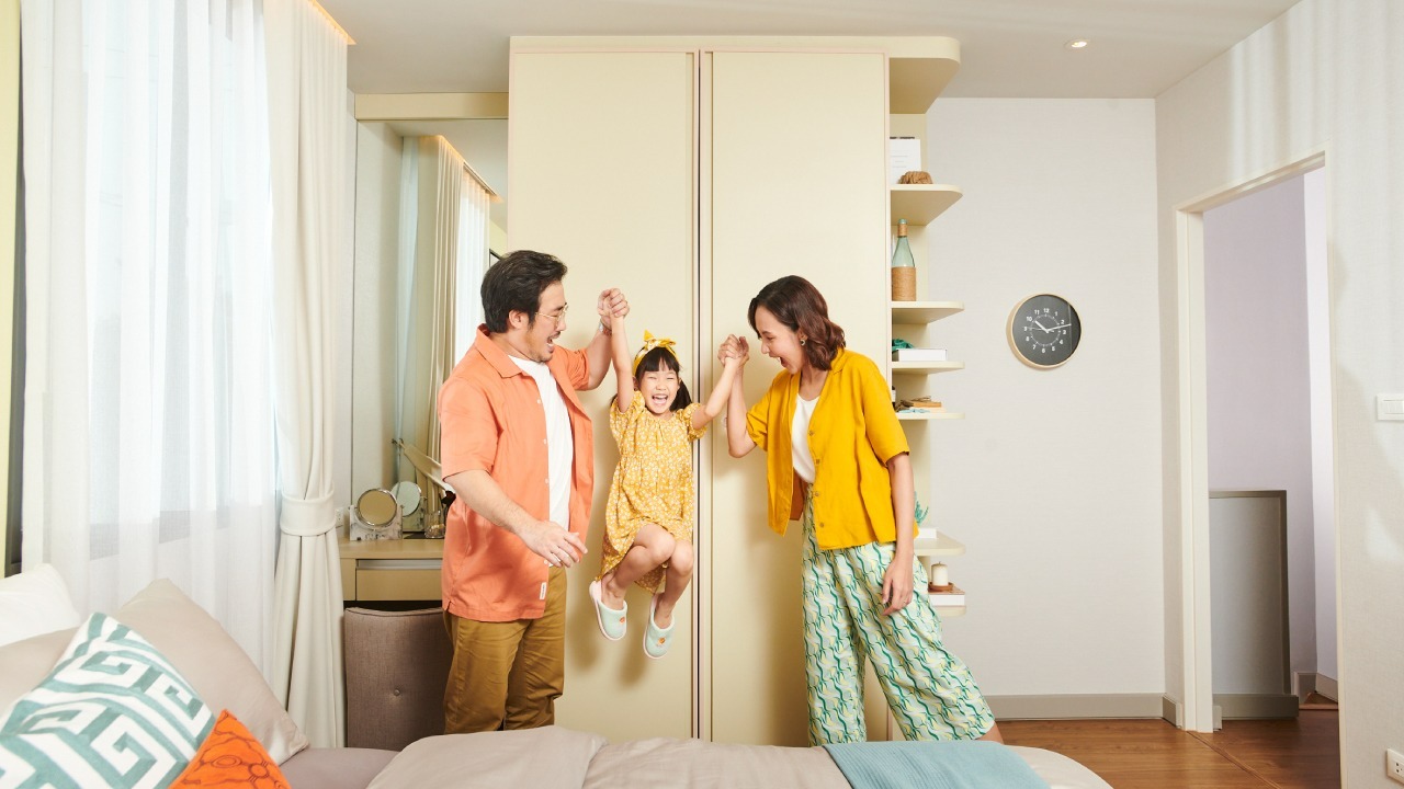 ห้องนอนในบ้านแฝดสมุทรปราการ โครงการ PLENO TOWN สุขุมวิท - บางปู