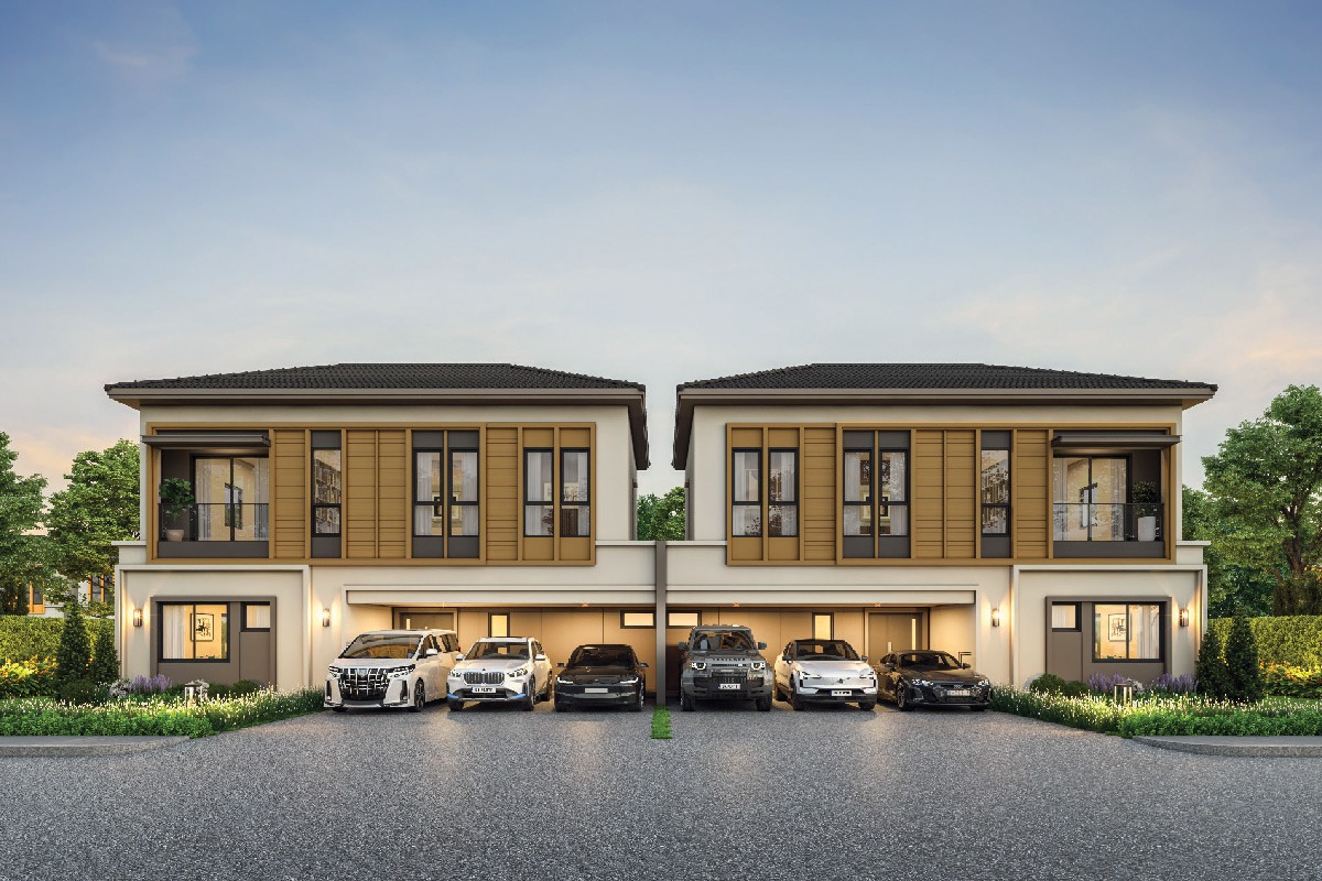 แบบบ้านแฝด AMBERA ใน GRANDE PLENO ทวีวัฒนา