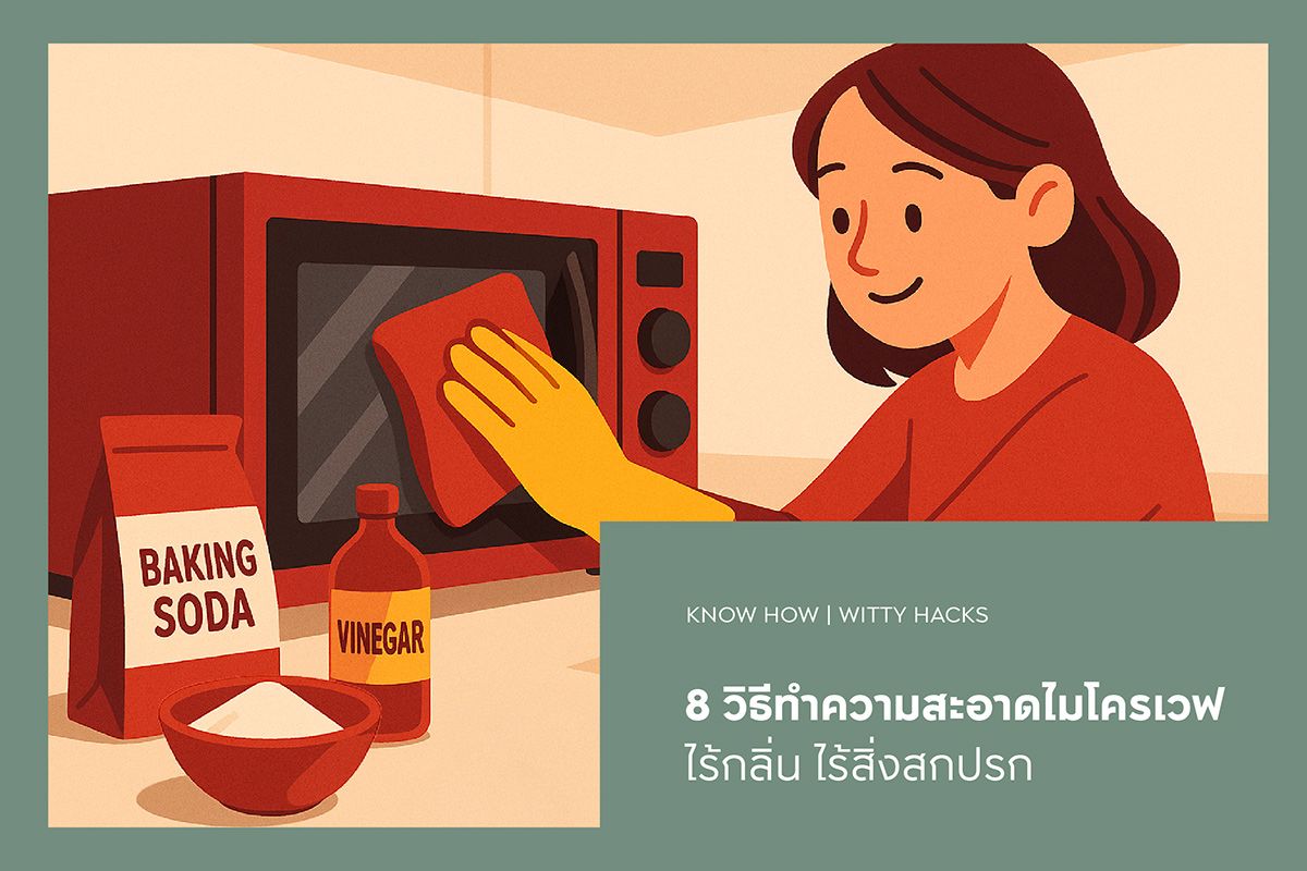 8 วิธีทําความสะอาดไมโครเวฟ ไร้กลิ่น ไร้สิ่งสกปรก