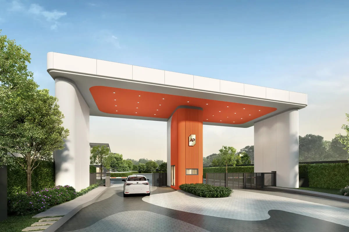 31_nonthaburi-semi-detached-house.jpg บรรยากาศทางเข้าโครงการ PLENO TOWN ปิ่นเกล้า - กาญจนาฯ