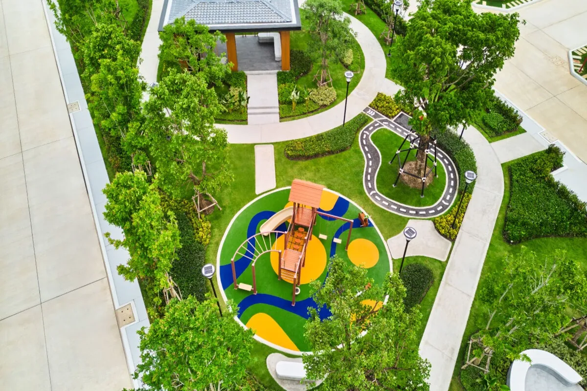 บรรยากาศโครงการ อภิทาวน์ ราชบุรี