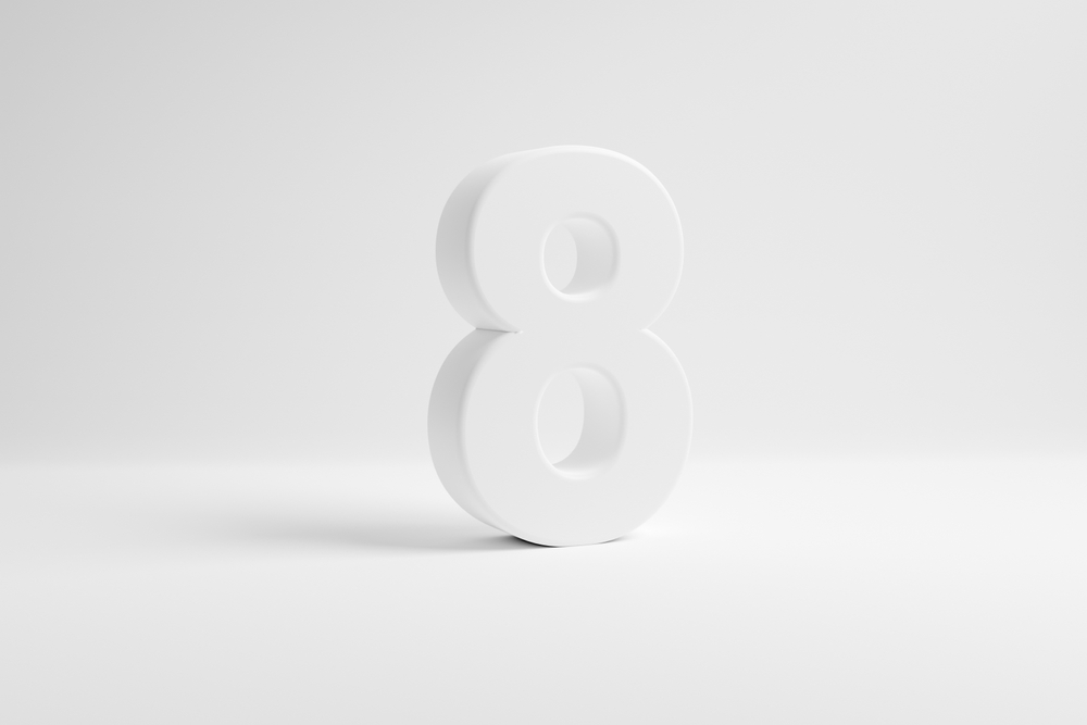 ผลรวมบ้านเลขที่เท่ากับ 8
