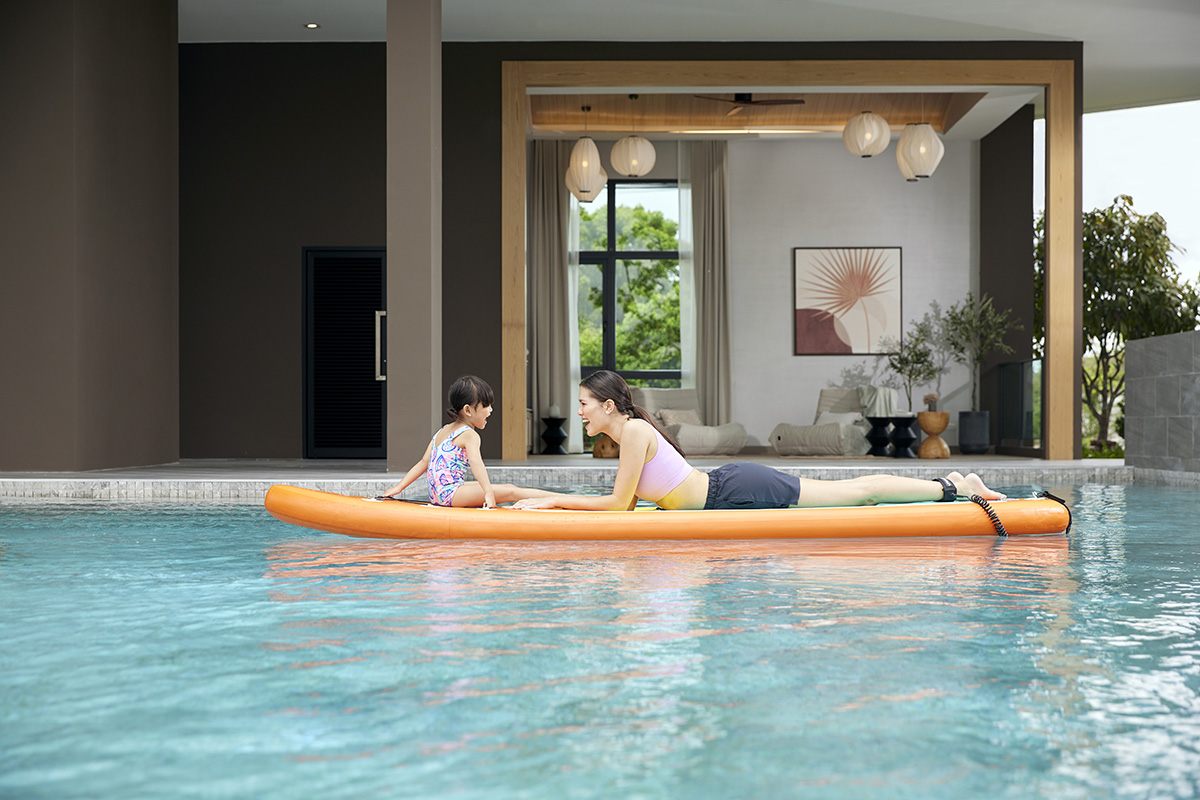 พื้นที่ส่วนกลางในโครงการบ้านเดี่ยวย่านแพรกษา