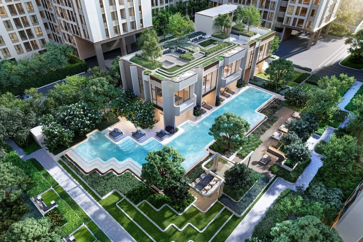 ส่วนกลางภายในคอนโด Low Rise โครงการ LIFE รัชดา - พระราม 9