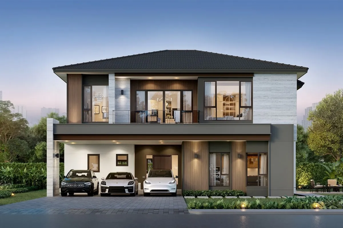 แบบบ้าน BREEZEBORNE โครงการ THE CITY สุขสวัสดิ์ - พระราม 3