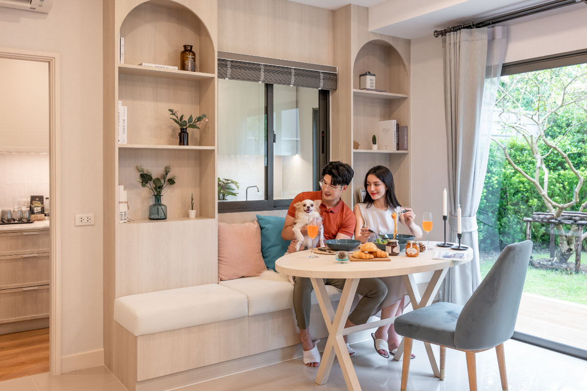 พื้นที่ Common Area ในทาวน์โฮมโครงการ PLENO พหลโยธิน - สายไหม 2