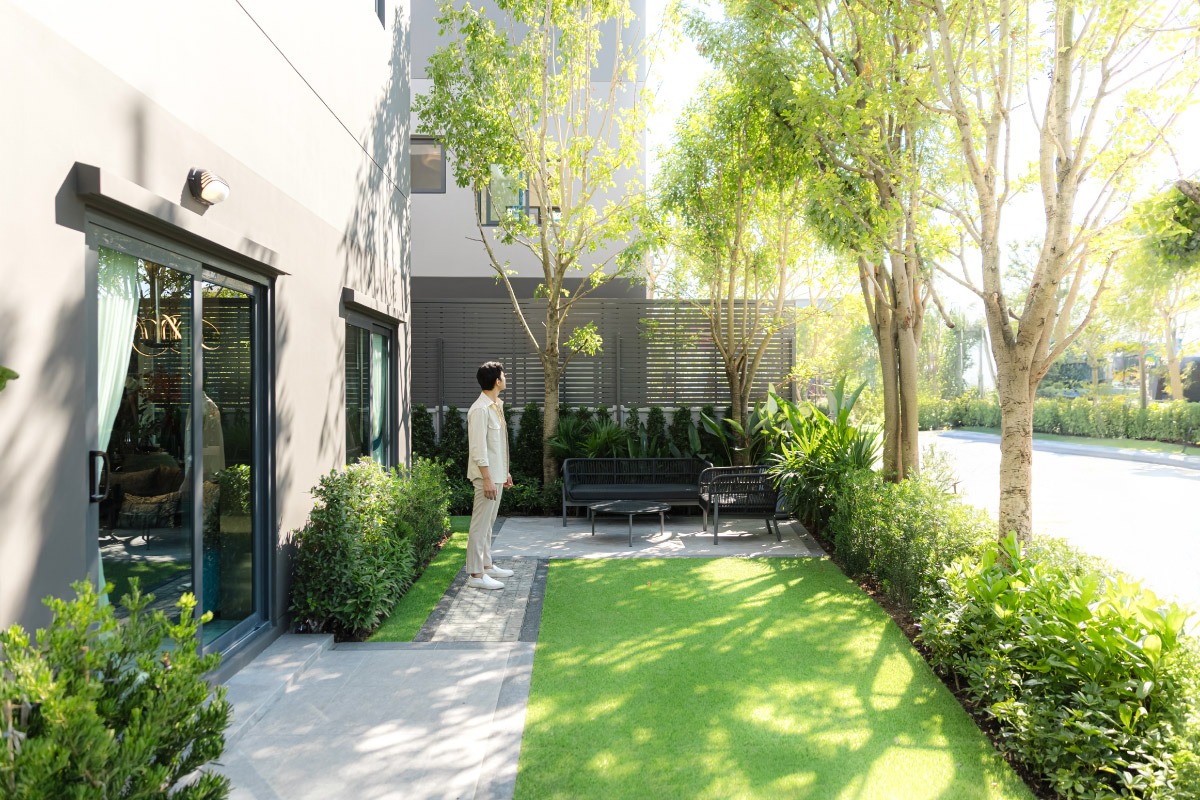 พื้นที่ด้านข้างแบบบ้าน 3 ชั้น