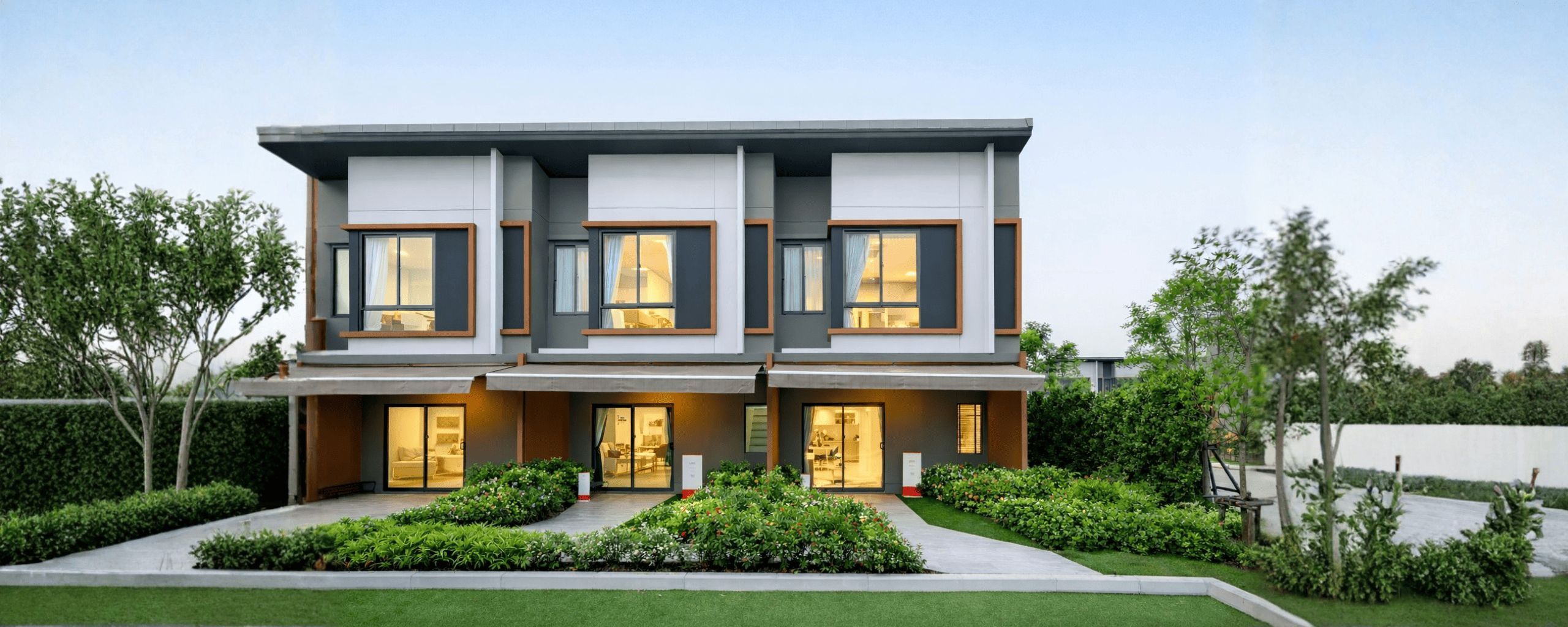 โครงการบ้านทาวน์โฮม 2 ชั้น ดีไซน์สวย ของ AP Thai