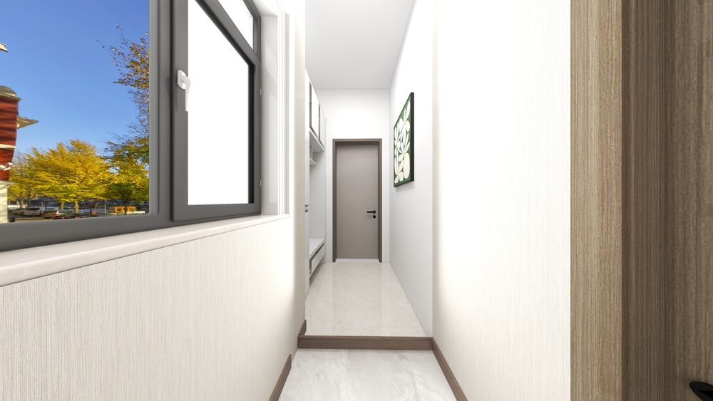 เปิดประตูหน้าบ้านเข้าไปชนกับประตูหลังบ้าน