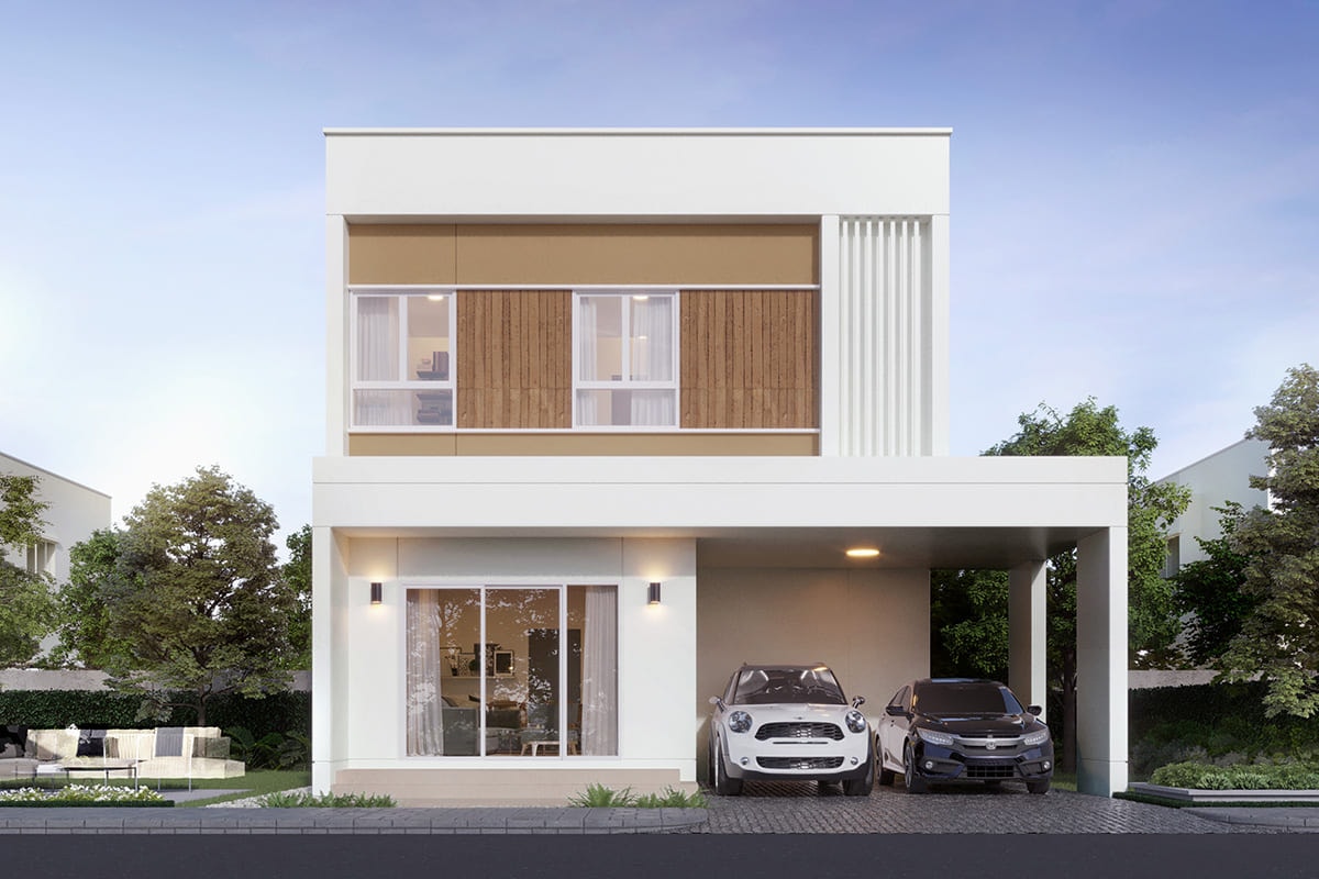 แบบบ้าน FUMIO ในโครงการ MODEN พระราม 2