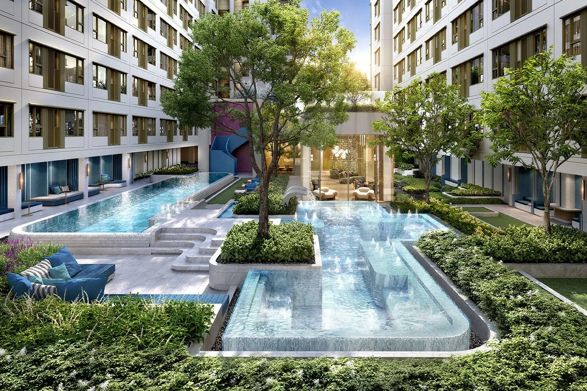 ส่วนกลางภายในคอนโด Low Rise โครงการ LIFE สาทร - นราธิวาส 22