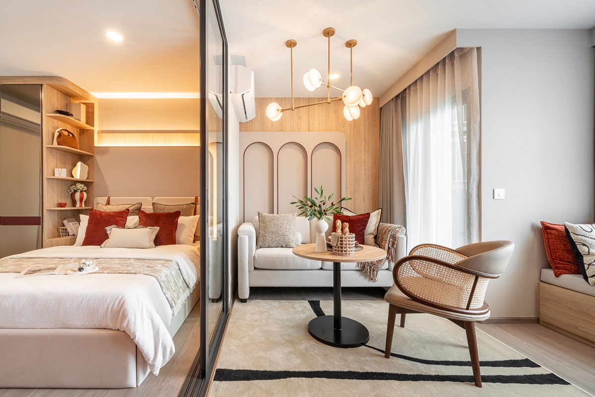 07_onnut-condo-near-bts-sukhumvit.jpg ห้องนอนในโครงการคอนโด ASPIRE สุขุมวิท - พระราม 4