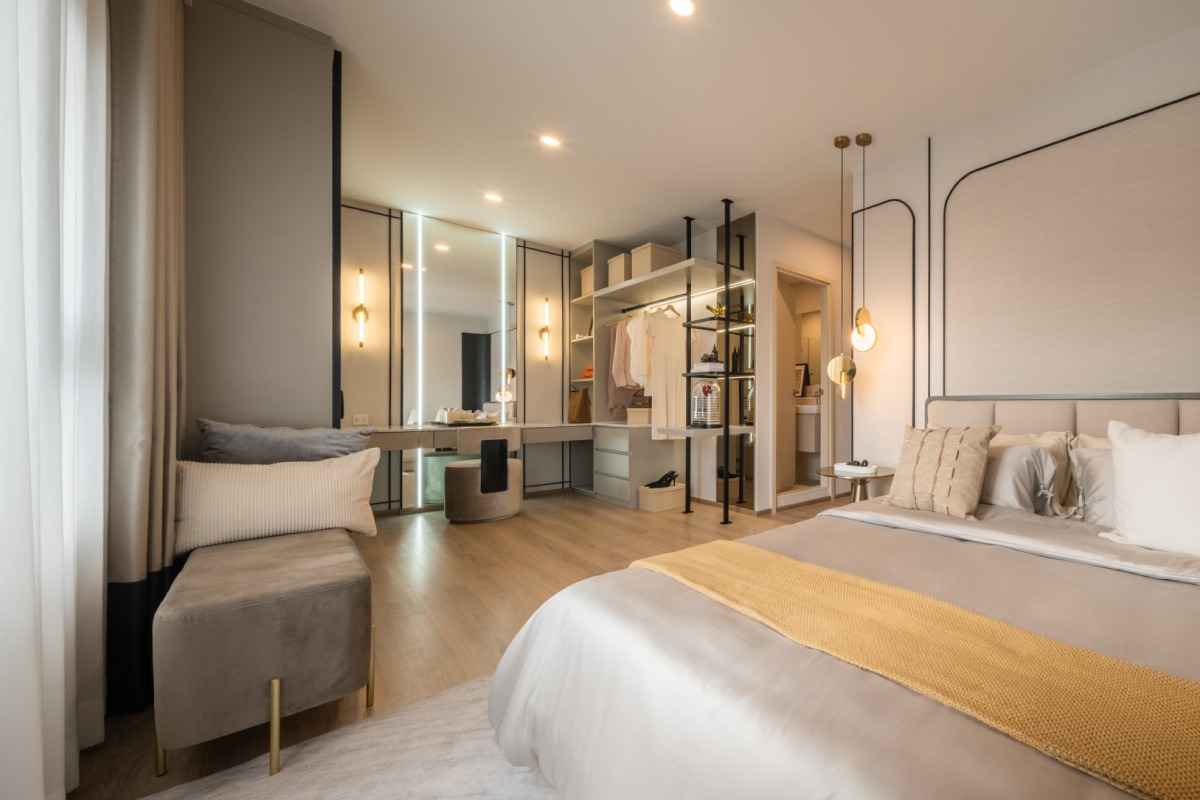 ห้องนอนในคอนโด LIFE พระราม 4 - อโศก