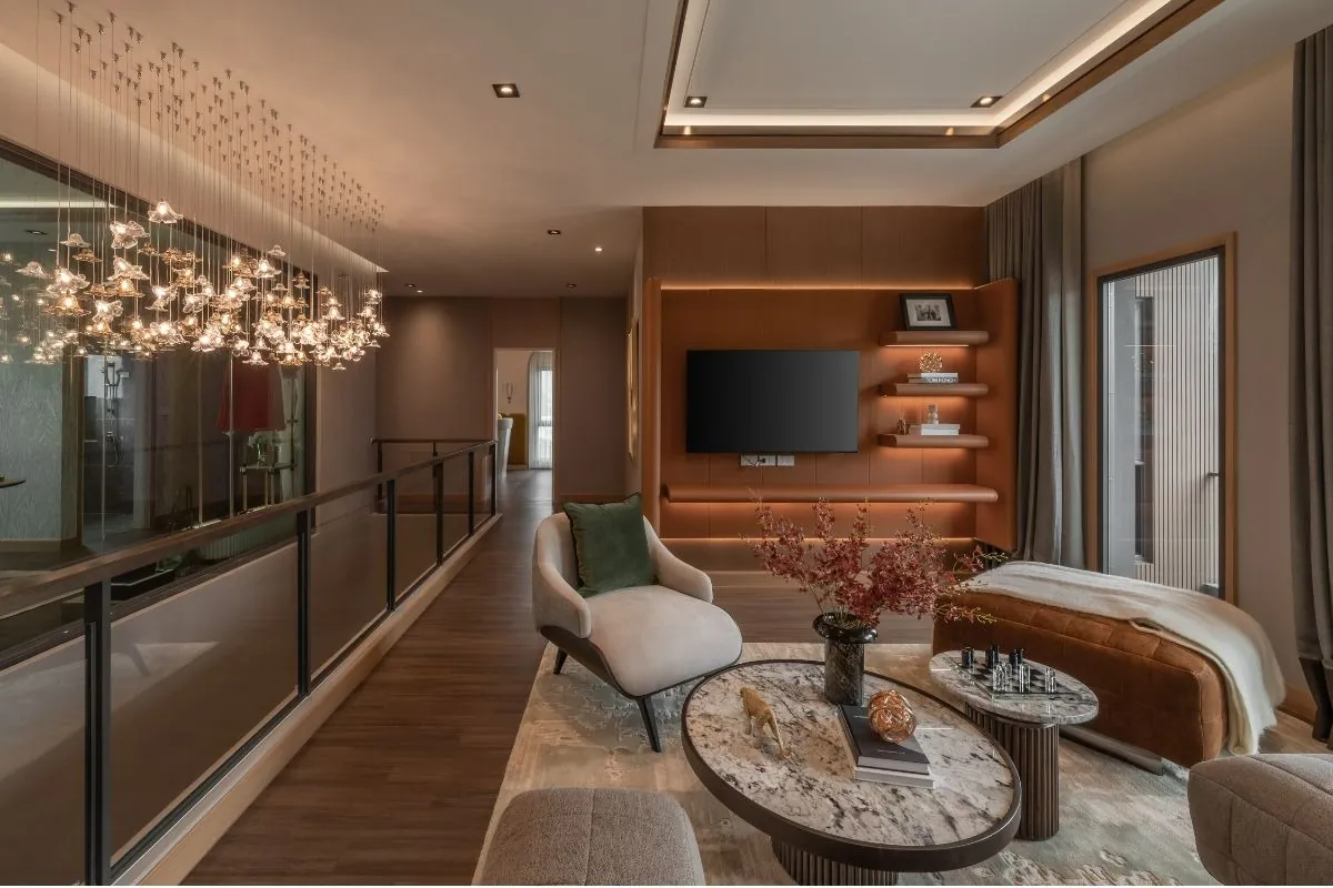 Double Living Area ที่เชื่อมต่อกันด้วย Double Volume ในโครงการ THE CITY บางนา 3