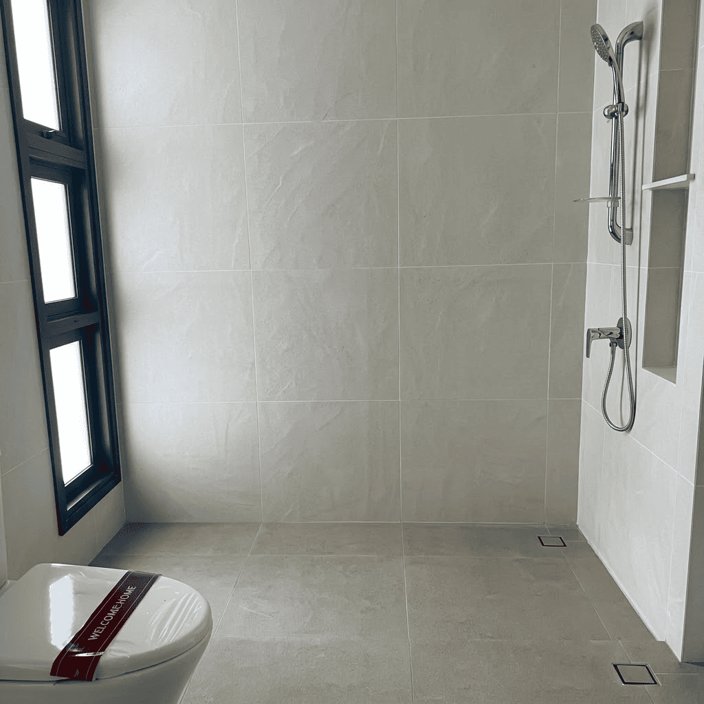 การตรวจสอบ Floor Drain และระบบดักกลิ่นในห้องน้ำบ้านเอพี เพื่อป้องกันน้ำรั่วซึม