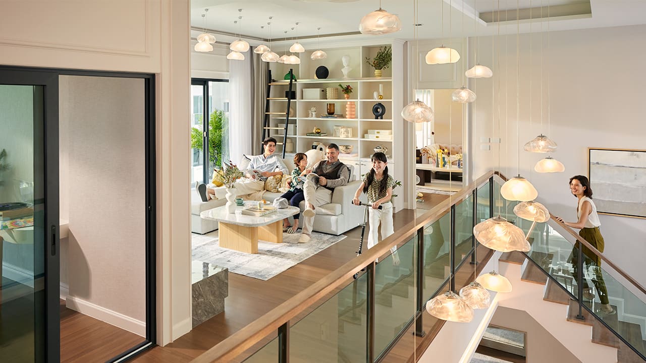 โซน Living Area บ้านเดี่ยวเอพีฝั่งธน THE CITY ปิ่นเกล้า-สิรินธร