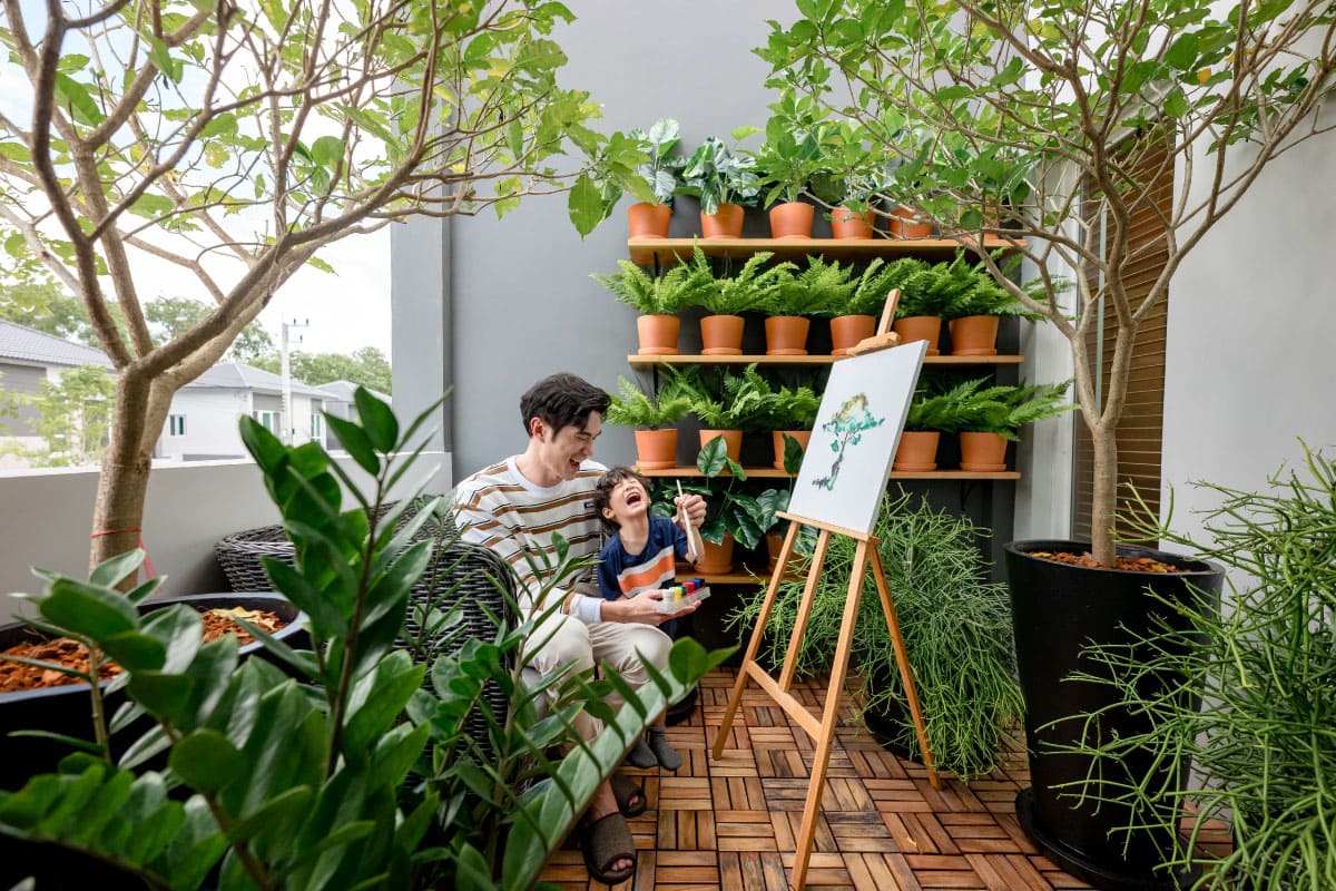 Pocket Garden ในบ้านแฝด PLENO TOWN ราชพฤกษ์-345