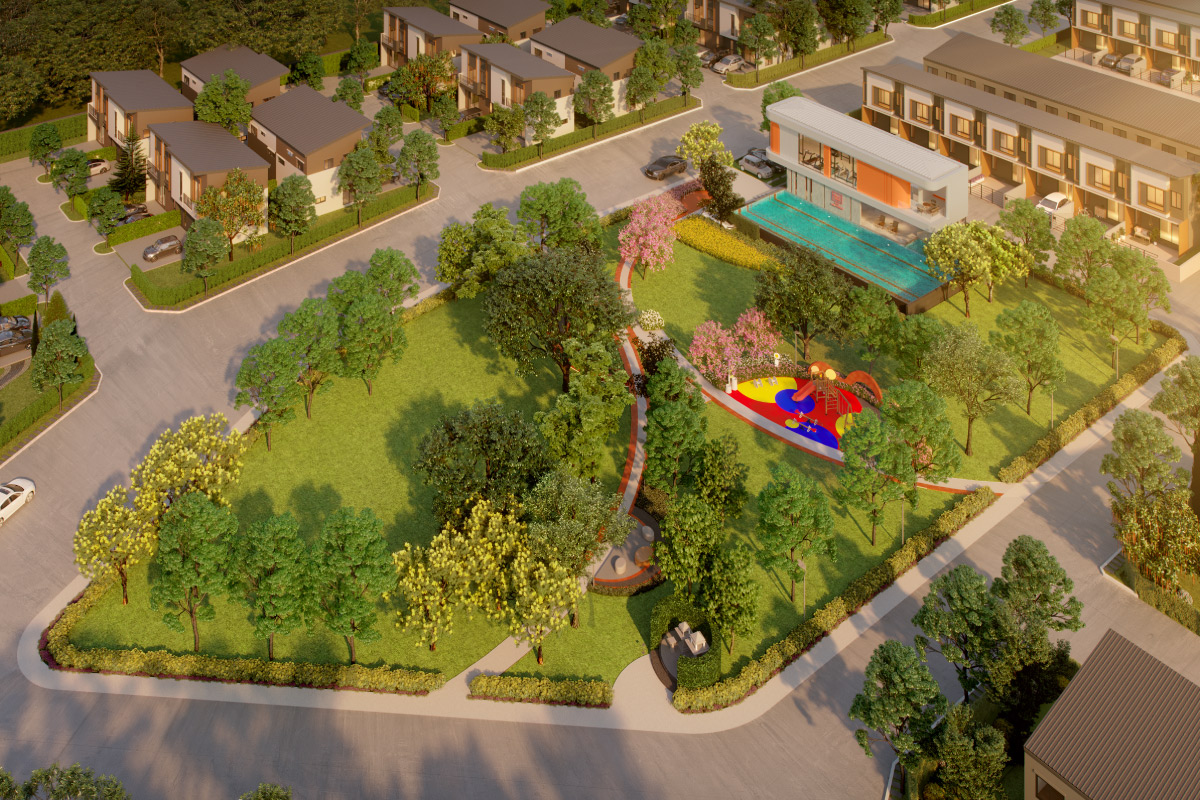 สังคมบ้านแฝดคุณภาพย่านลาดกระบัง โครงการ PLENO TOWN ลาดกระบัง - ฉลองกรุง