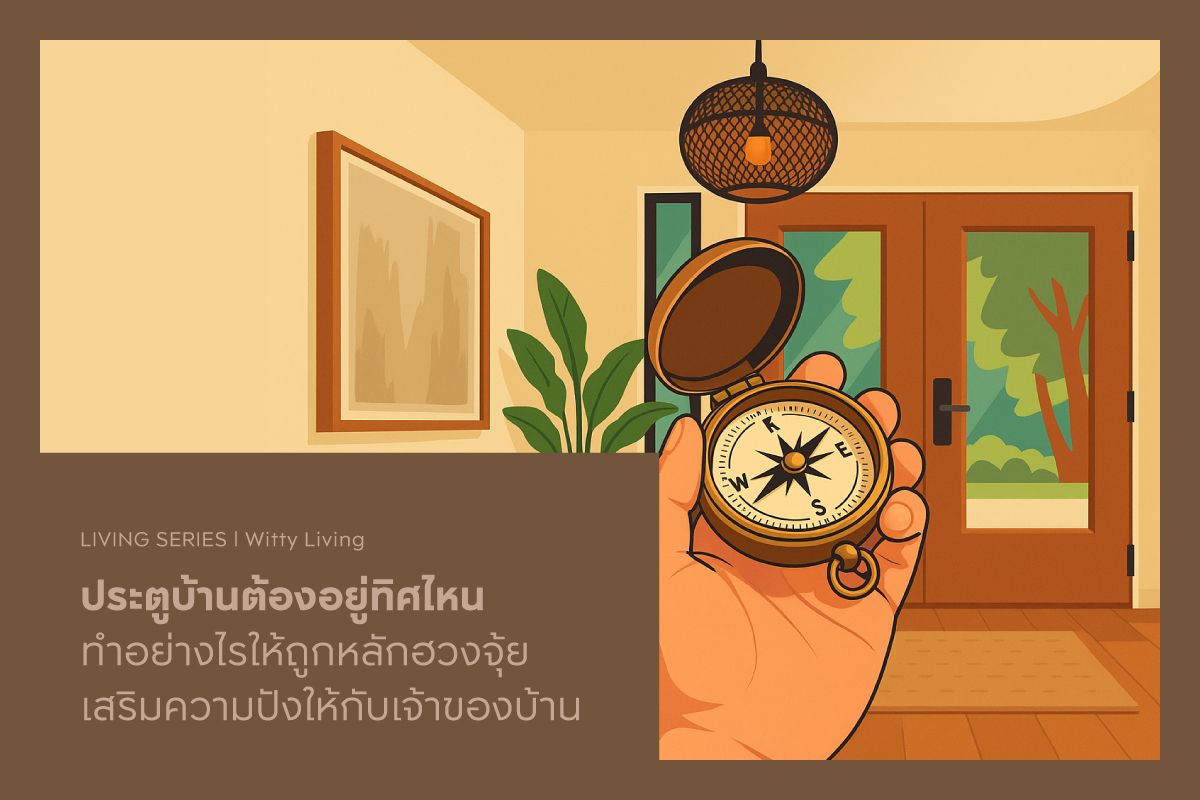 ประตูบ้านต้องอยู่ทิศไหน ทำอย่างไรให้ถูกหลักฮวงจุ้ย เสริมความปังให้กับเจ้าของบ้าน