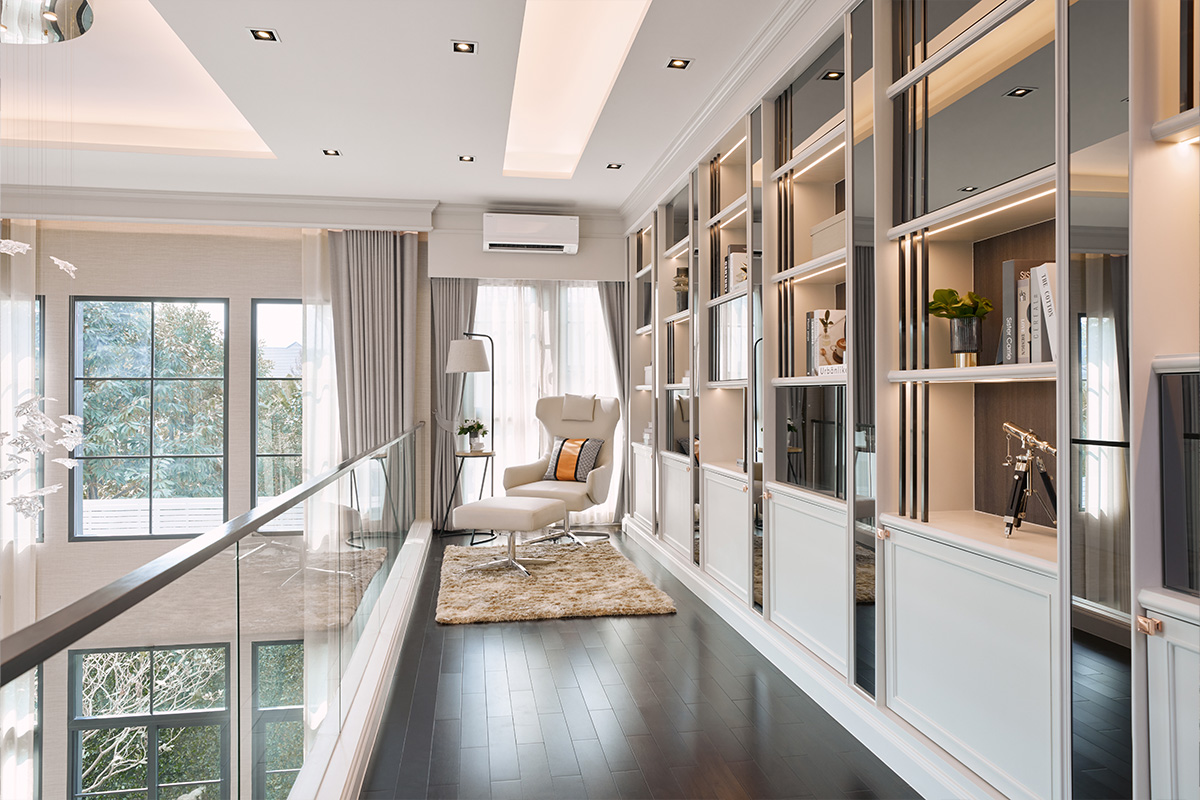 พื้นที่โถงชั้นสองในบ้านคฤหาสน์ THE CITY จรัญฯ-ปิ่นเกล้า