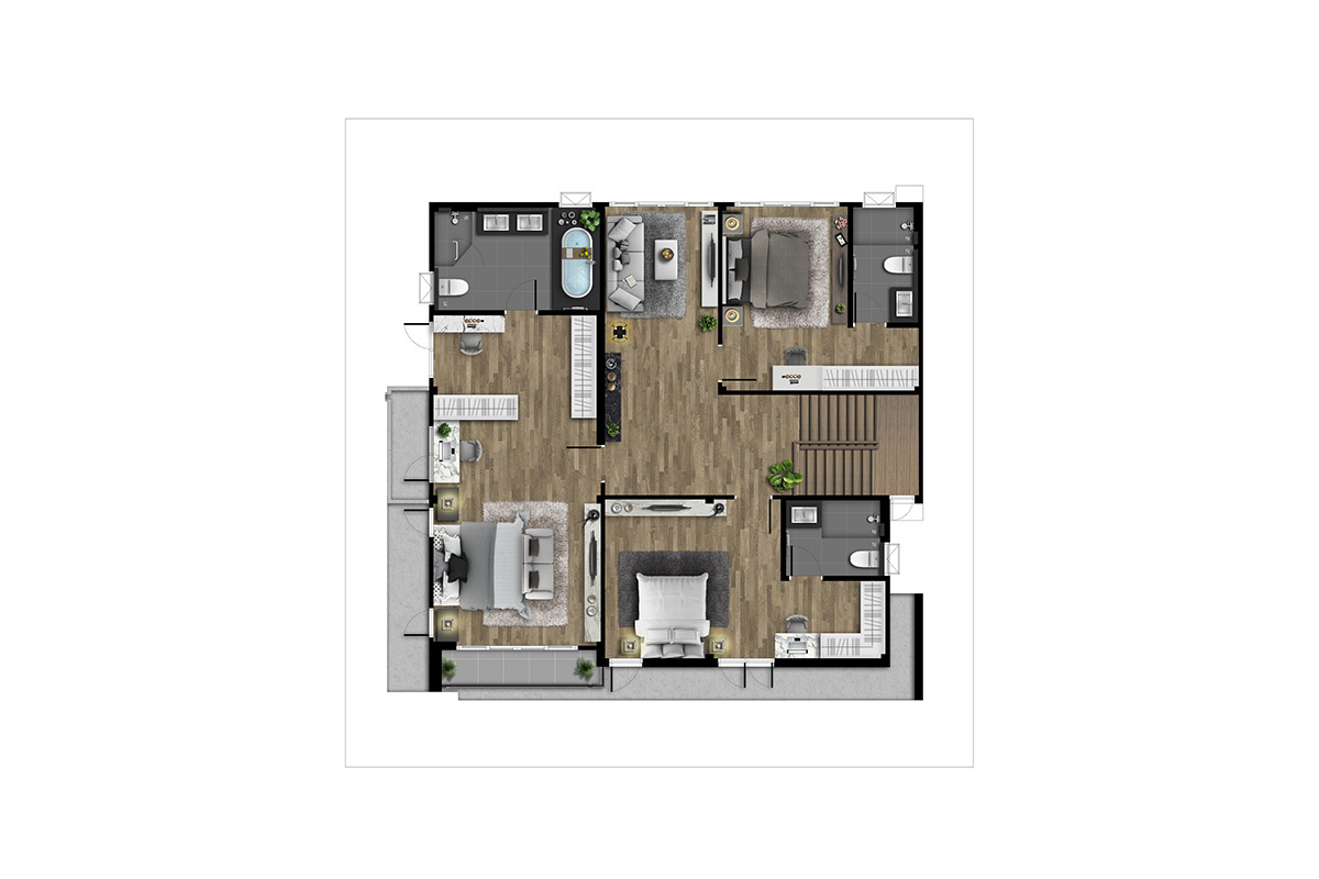 Type KAIRA: Floor 2nd Floor