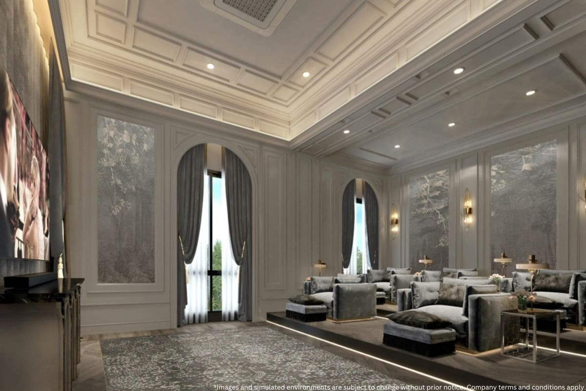 พื้นที่ส่วนกลางของโครงการบ้านเดี่ยว THE PALAZZO กรุงเทพกรีฑา