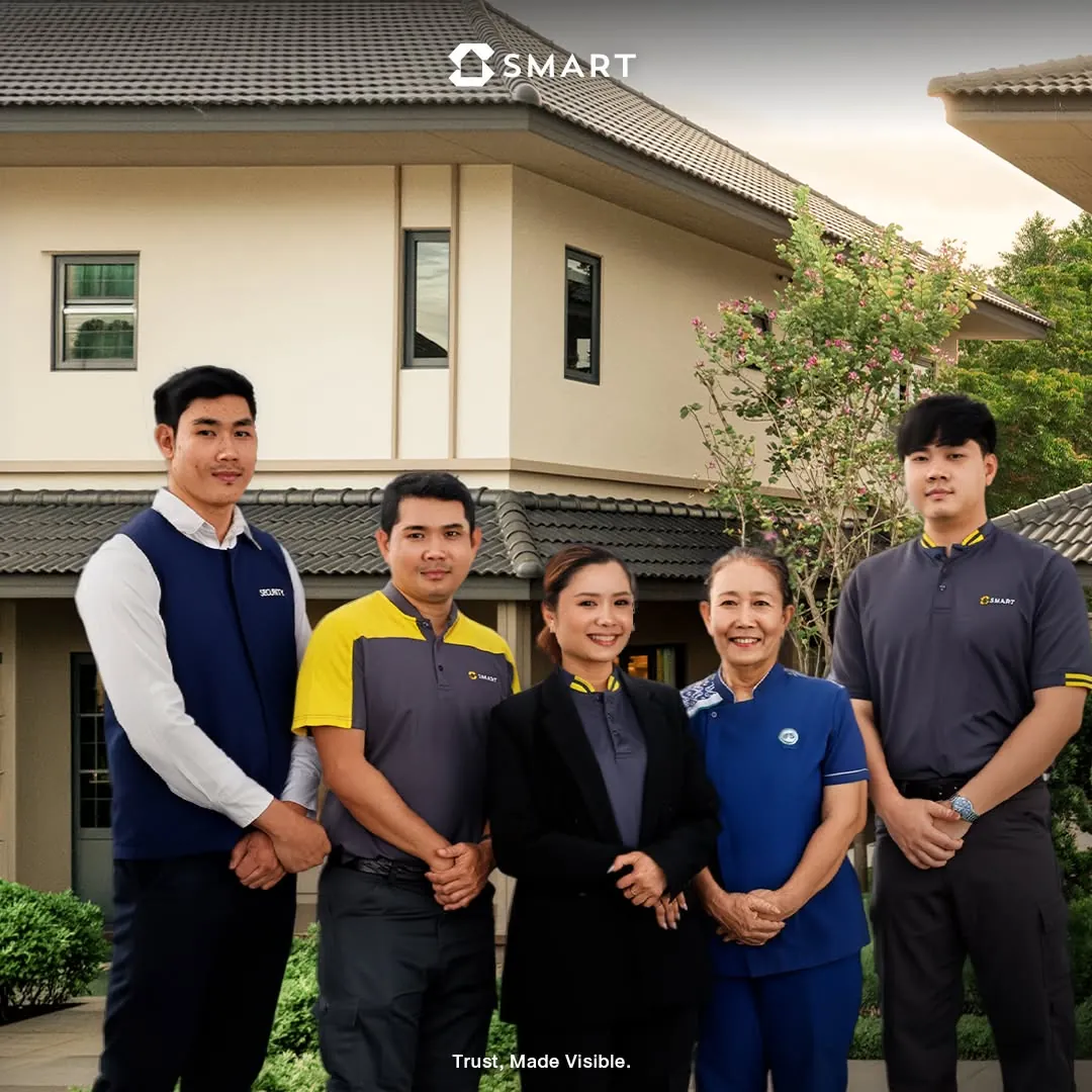 มงานนิติบุคคล SMART Property Management ครบทุกแผนก ทั้งช่าง รปภ. และผู้จัดการ พร้อมดูแลลูกบ้านโครงการเอพี อย่างมืออาชีพ
