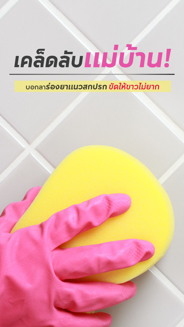 บอกลาร่องยาแนวสกปรก ขัดให้ขาวไม่