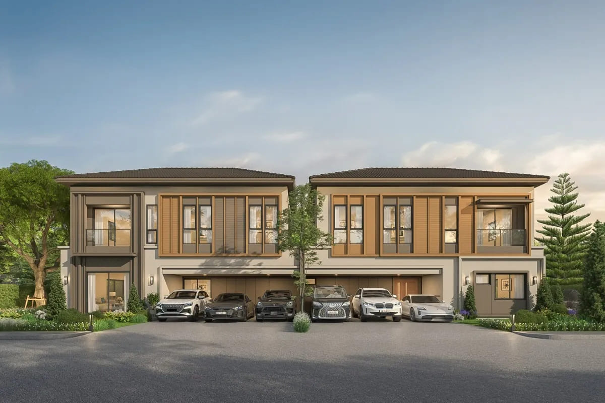 แบบบ้านแฝด 2 ชั้น Type AMBER โครงการ GRANDE PLENO สุขสวัสดิ์ 64