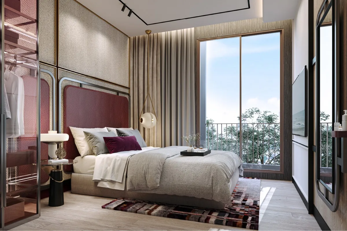 ห้องบนคอนโด LIFE รัชดา - พระราม 9