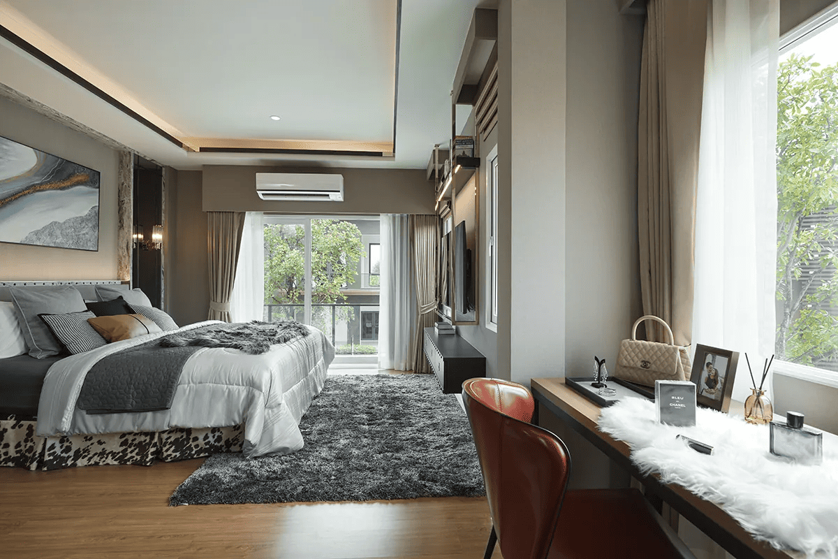 ห้องนอนหลัก Master Bedroom ในโครงการ CENTRO เพชรเกษม 69