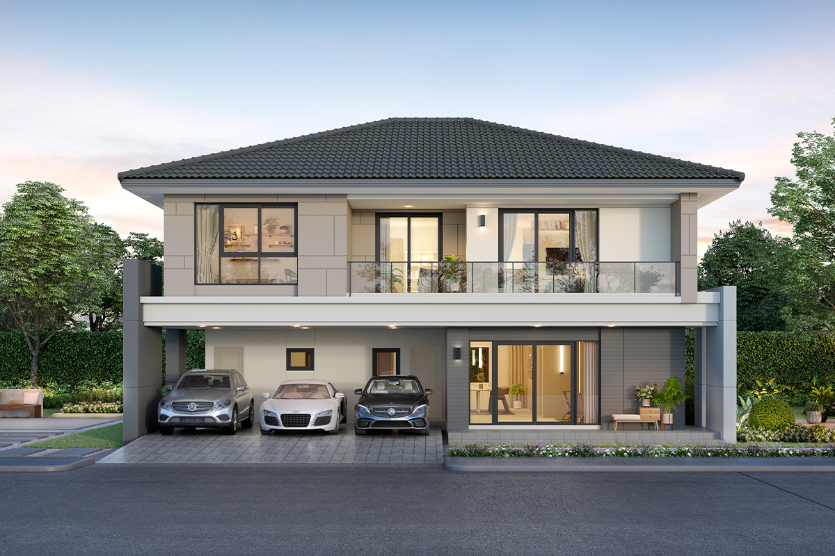 07_single-detached-house-near-motorway.jpg บ้านเดี่ยวใกล้มอเตอร์เวย์ โครงการ CENTRO อ่อนนุช - ลาดกระบัง