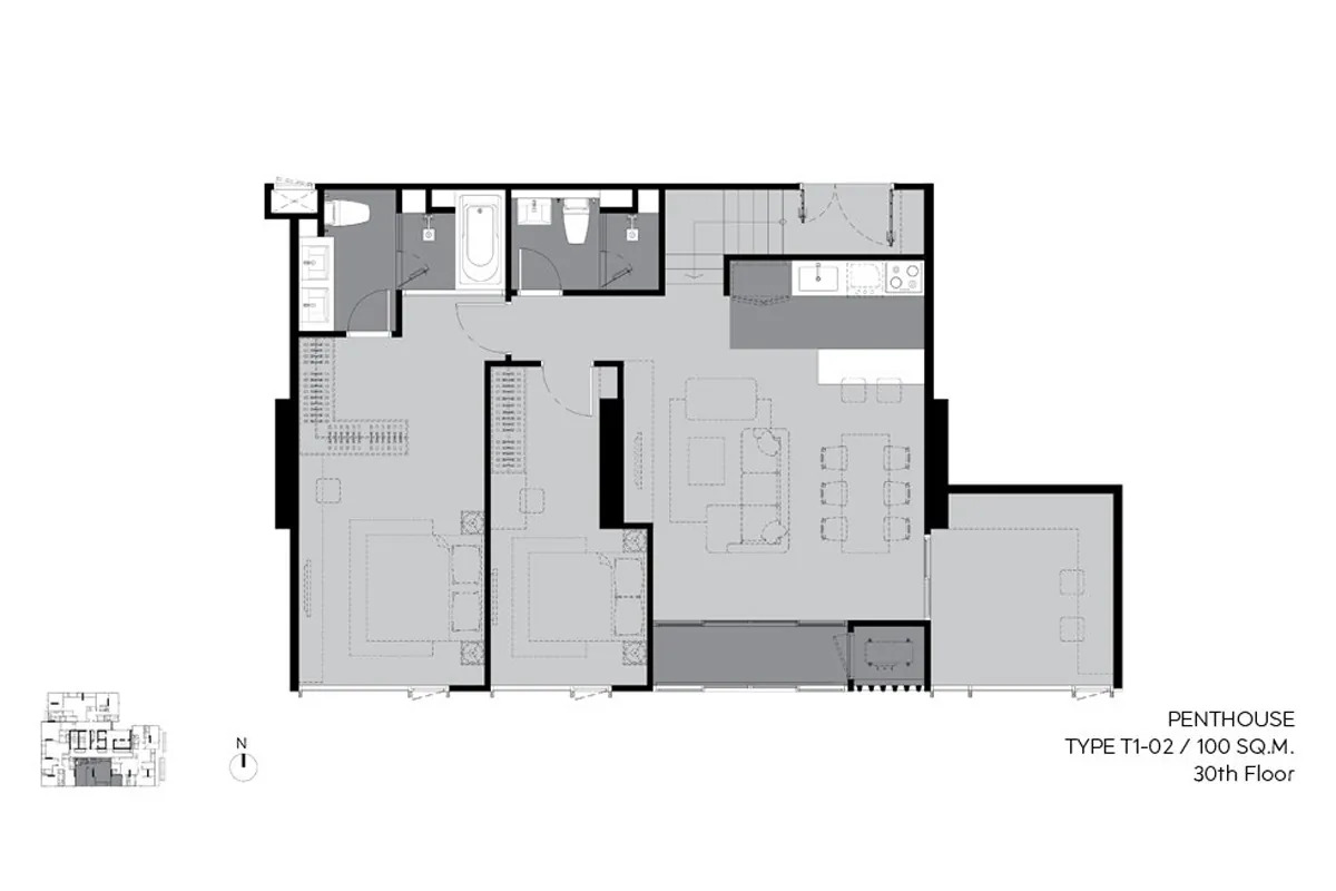 แปลนห้องเพนท์เฮาส์