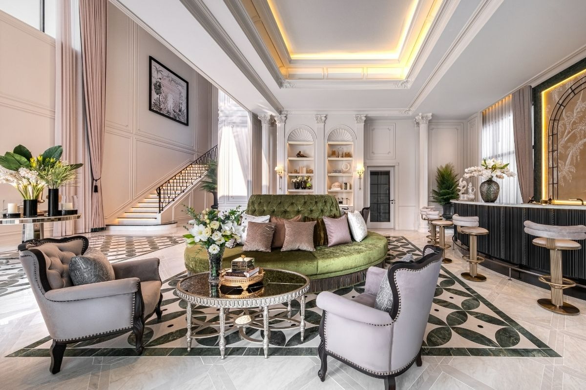 การออกแบบพื้นที่ภายในบ้านเดี่ยวหรู THE PALAZZO กรุงเทพกรีฑา