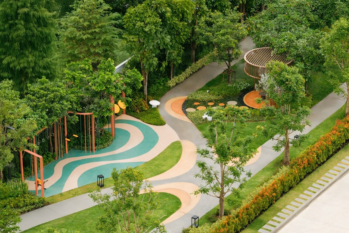 07_information-of-phatthanakan-road.jpg บรรยากาศร่มรื่นภายในโครงการบ้านเดี่ยว THE CITY พัฒนาการ 2