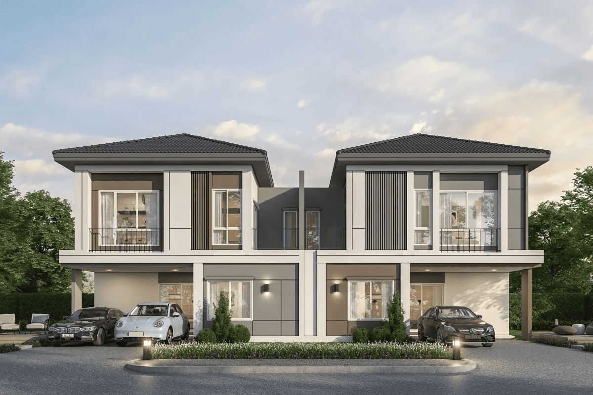 บ้านแฝด กรุงเทพกรีฑา โครงการ GRANDE PLENO พระราม 9 - มอเตอร์เวย์