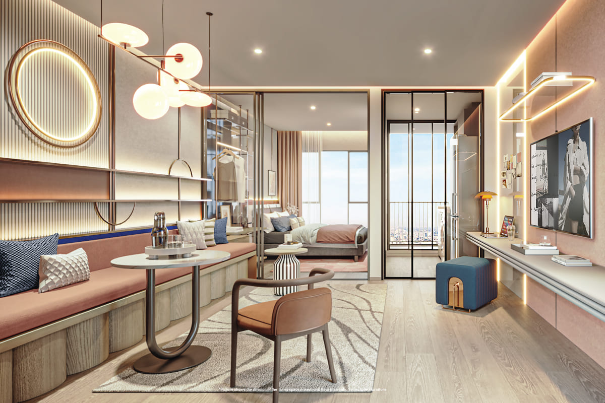 02_onnut-condo-near-bts-sukhumvit.jpg ห้องนอนในโครงการคอนโด ASPIRE อ่อนนุช สเตชั่น