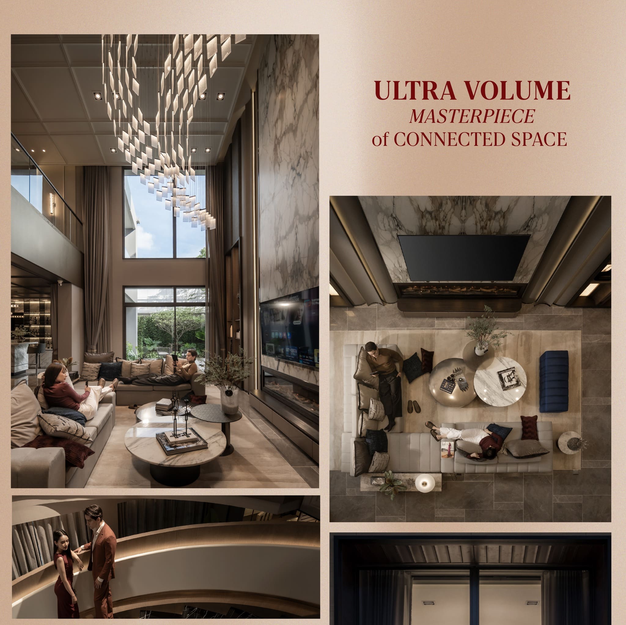 Grand Arrival Foyer ที่เชื่อมสู่ Open Living Space ของ BEON เกษตร - นวมินทร์