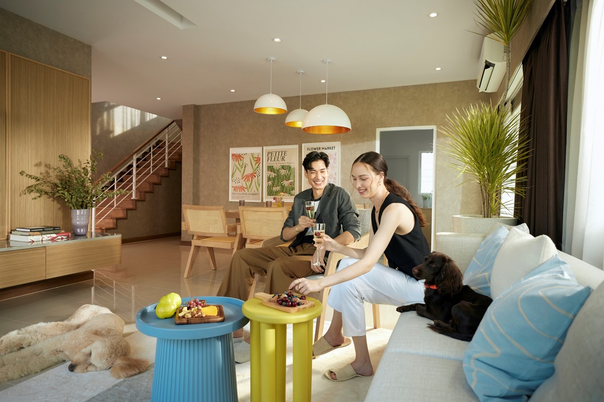 ห้องนั่งเล่น โครงการ MODEN เพชรเกษม 81