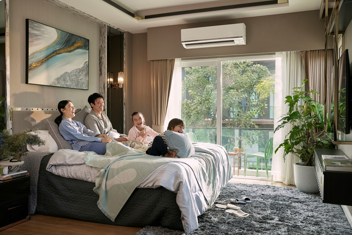 ห้องนอนของบ้านเดี่ยว CENTRO ราชพฤกษ์ ปิ่นเกล้า