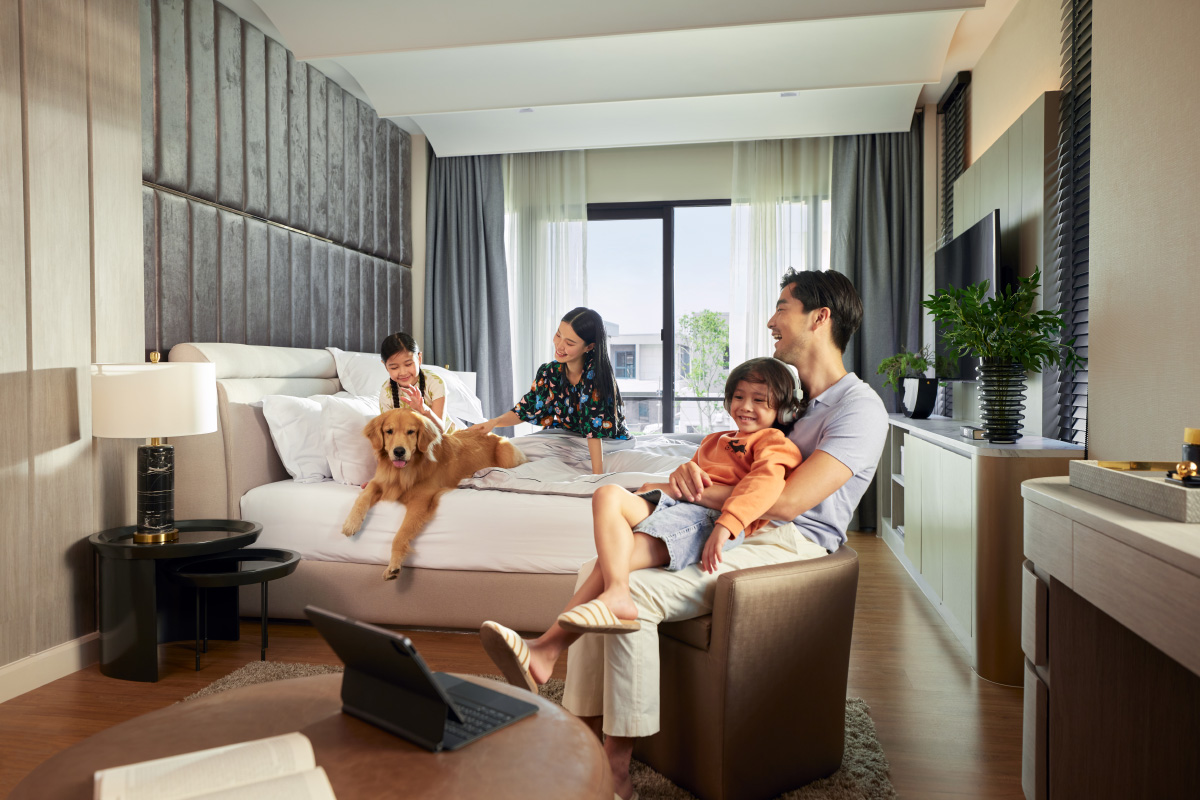 ห้องนอนในโครงการบ้านเดี่ยว CENTRO รามอินทรา-จตุโชติ 2
