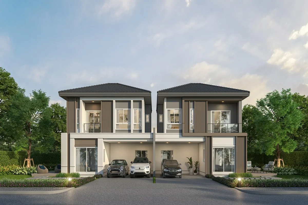 แบบบ้าน SHANE F โครงการ GRANDE PLENO วัชรพล - จตุโชติ 10 (สุขาภิบาล 5)