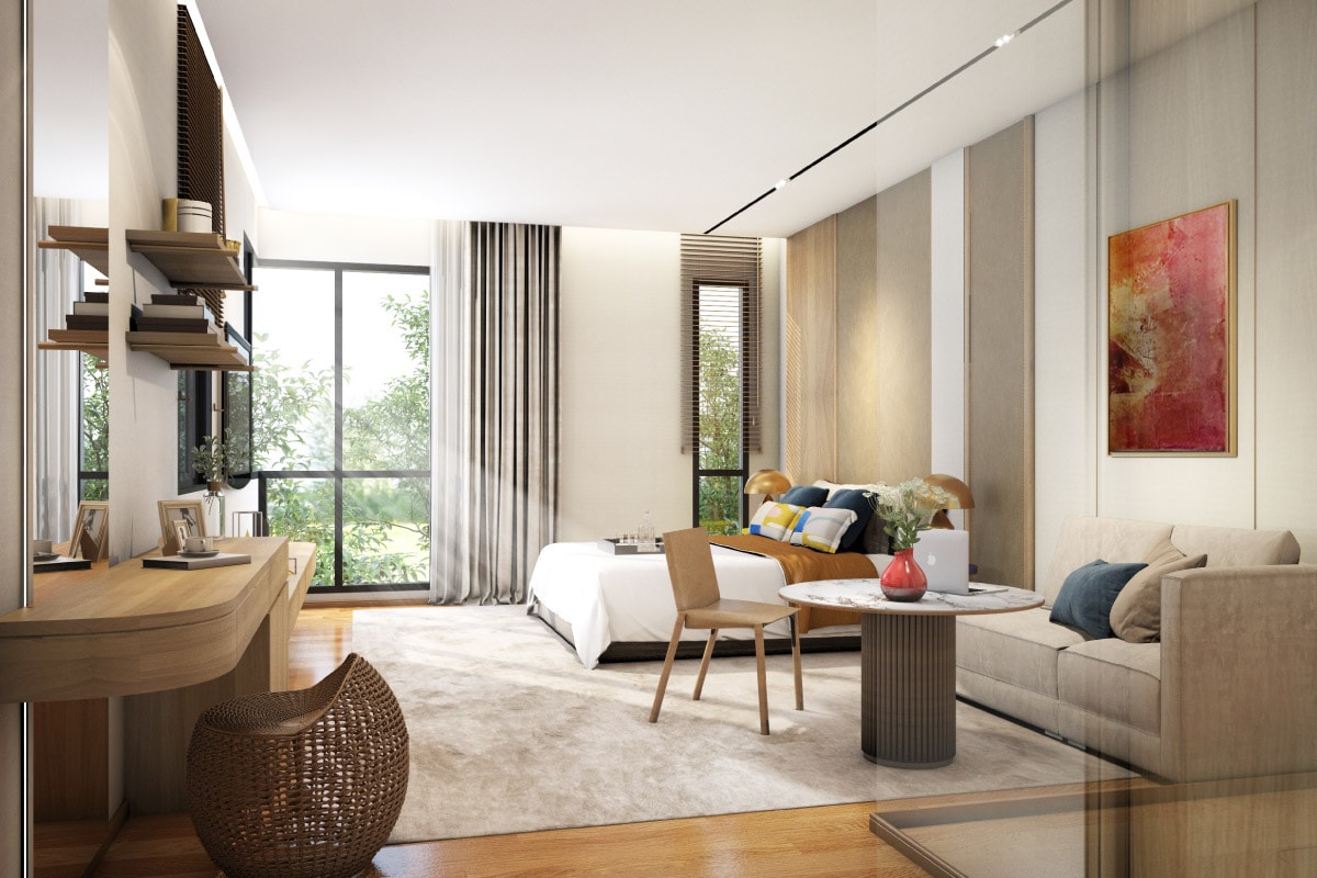 ห้องนอนทาวน์โฮม PLENO ติวานนท์-แจ้งวัฒนะ 2