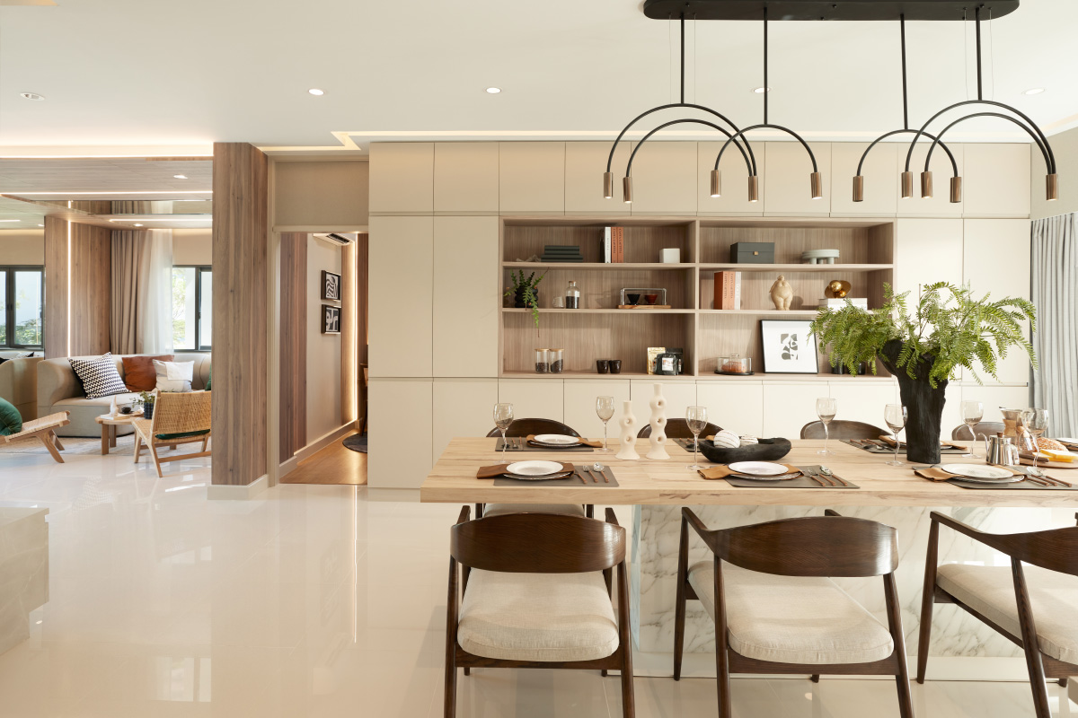 Dining & Living โครงการบ้านเดี่ยว พระราม 9-มอเตอร์เวย์ 2