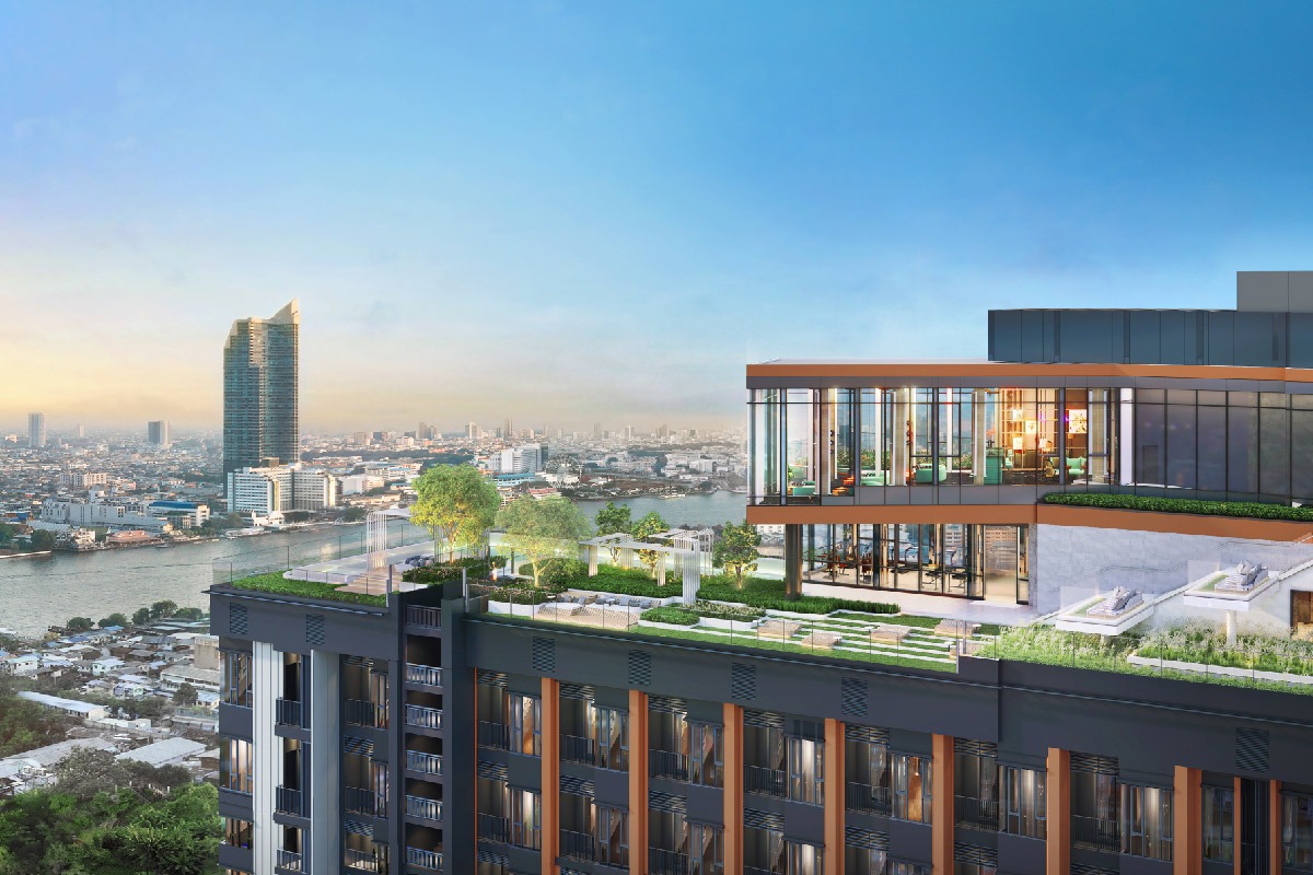 ครบครันด้วยสิ่งอำนวยความสะดวกระดับพรีเมียม พร้อม Double Rooftop Facilities ที่โอบรับวิวโค้งน้ำเจ้าพระยาแบบ Panoramic 270° ให้ทุกวันได้ดื่มด่ำกับประสบการณ์การอยู่อาศัยเหนือระดับ